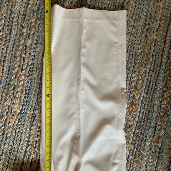 Proenza Schouler Cream Wool Blend Wide Leg Pleated Pants Size 2 - Picture 6 of 12